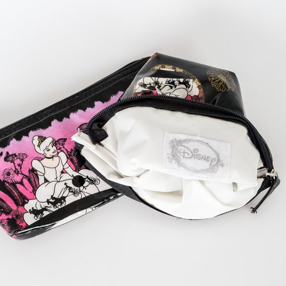 NWOT 2 pc Disney cinderella make up bag set - Picture 3 of 4